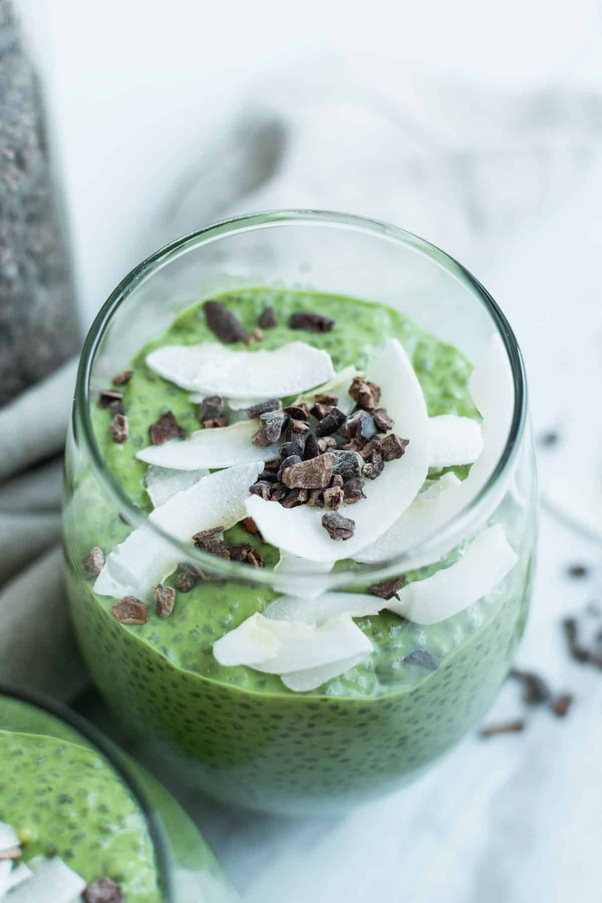 Healthy Matcha Chia Pudding Recipe