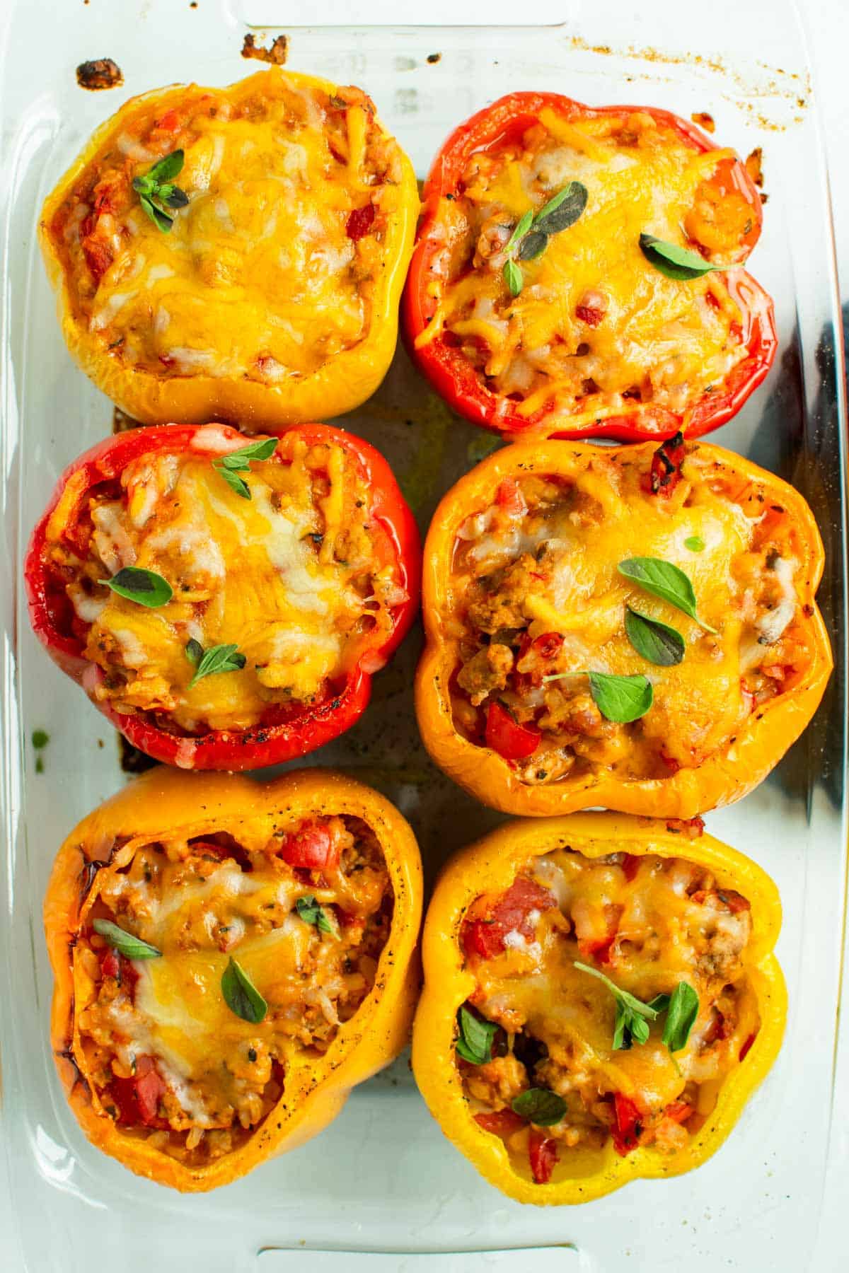 Ground Turkey Stuffed Peppers - Sticks Scratch Kitchen