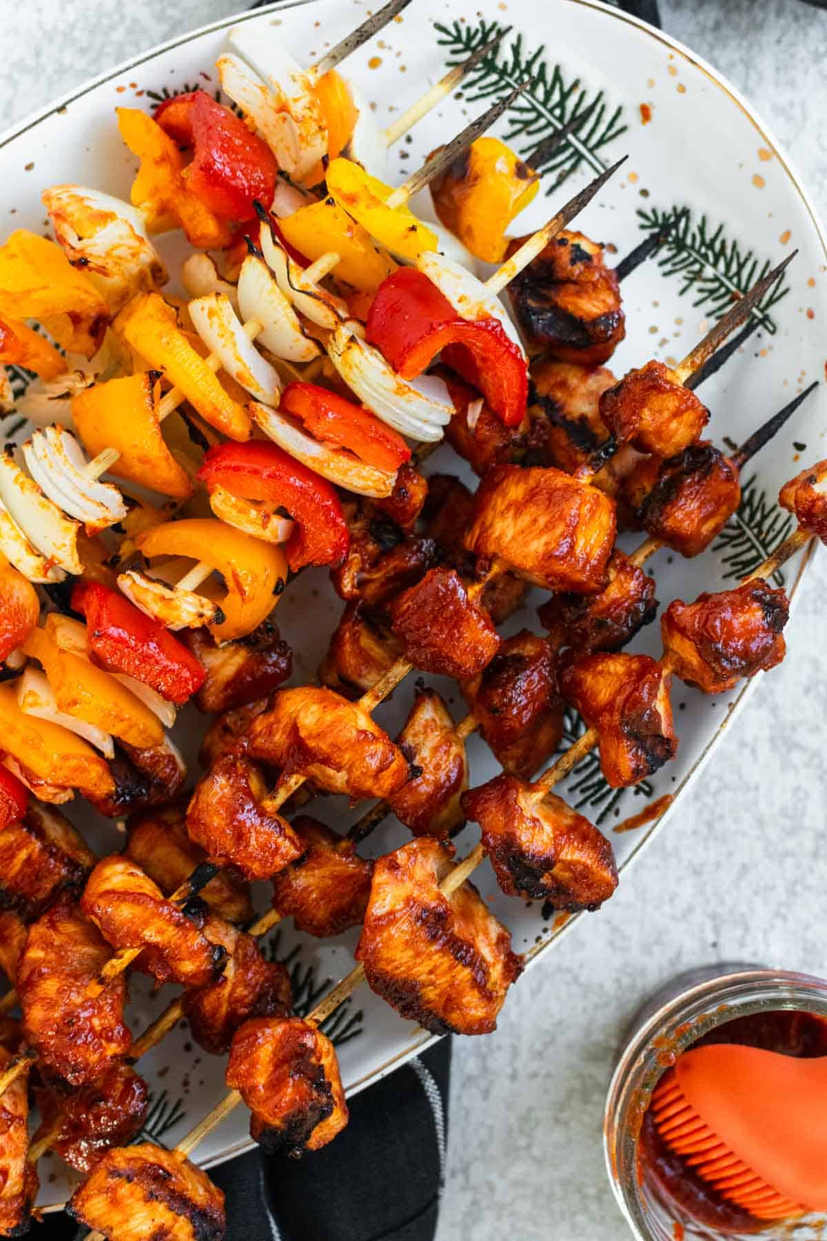 Honey-Garlic Chicken Skewers