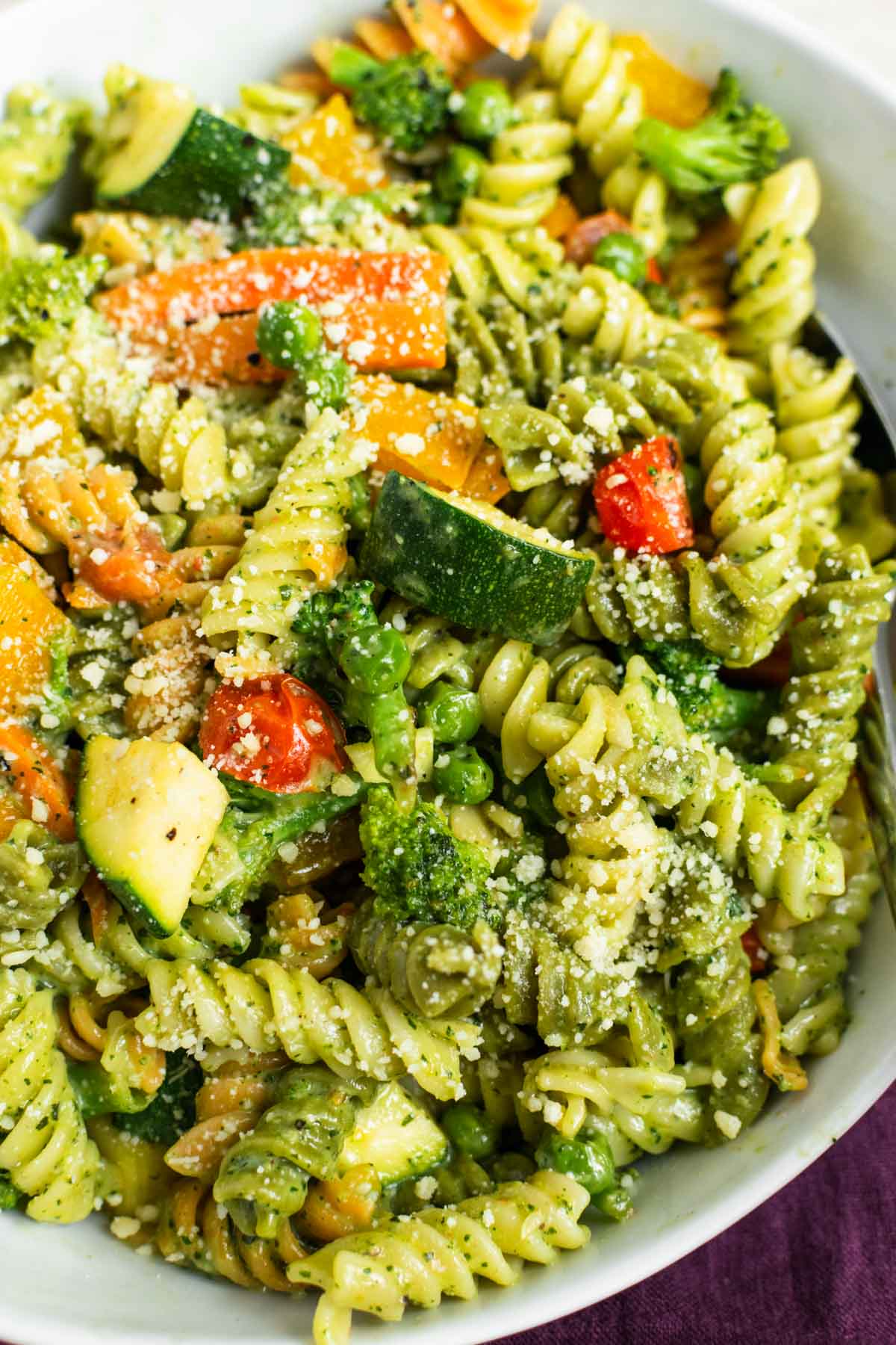 Creamy Pesto Pasta Primavera-image